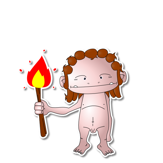 prehistoric man discovering fire